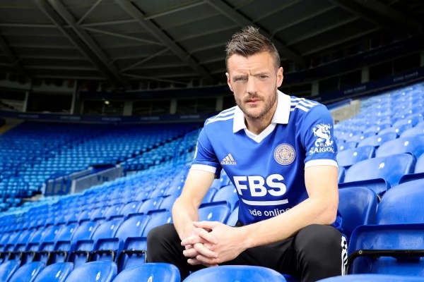 Maillot de Foot Leicester City Vardy 9 Tenue Domicile 2022/23